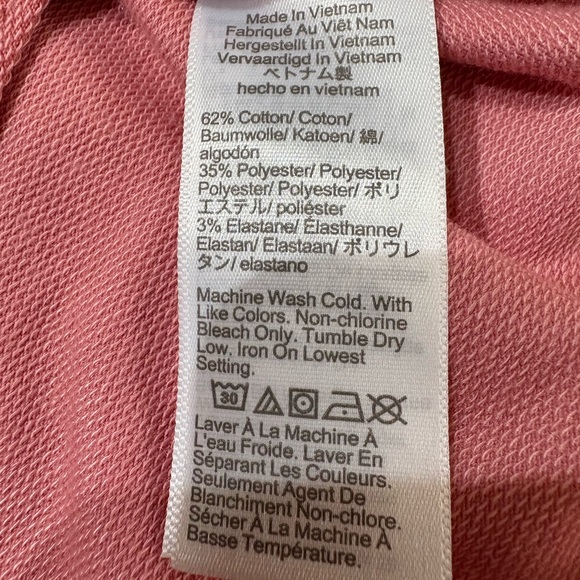 J. Crew Coral Pink soft sweatsuit 2 piece set Size Small - Picture 5 of 6